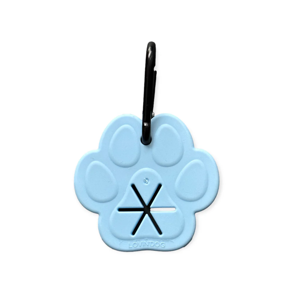 LOVIN'DOG Kotbeutelhalter PFOTE LIGHT-BLUE