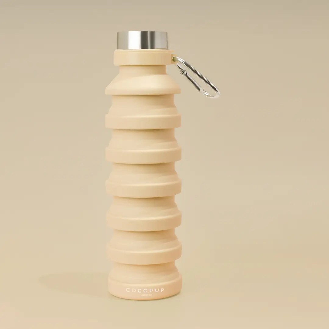 COCOPUP London Zusammenklappbare Trinkflasche – Nude