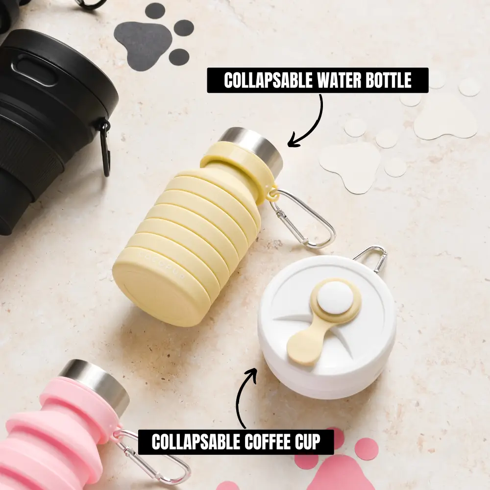 COCOPUP London Zusammenklappbare Trinkflasche – Nude