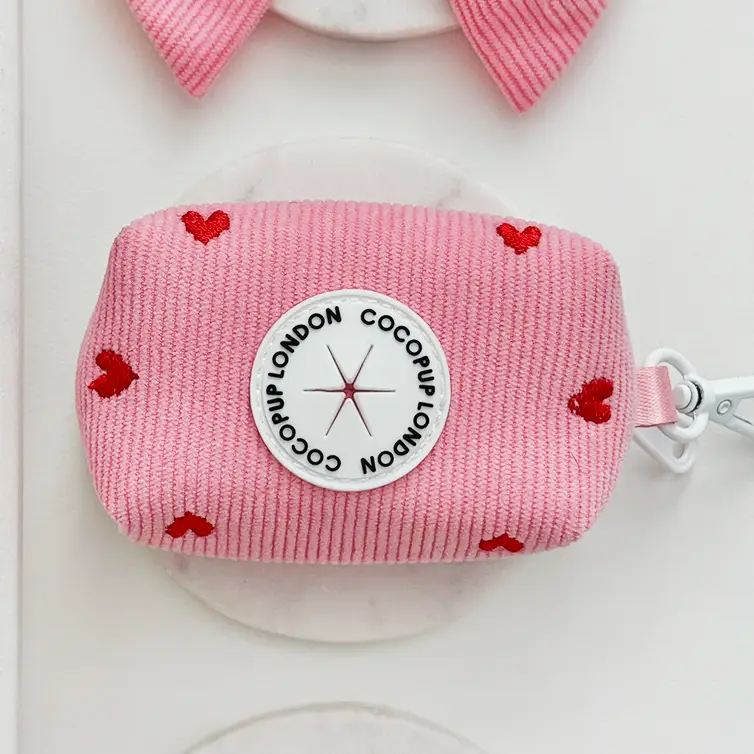 COCOPUP London Kotbeutelspender Pink Heartstrings Cord