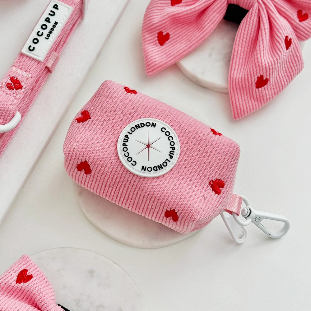 COCOPUP London Kotbeutelspender Pink Heartstrings Cord