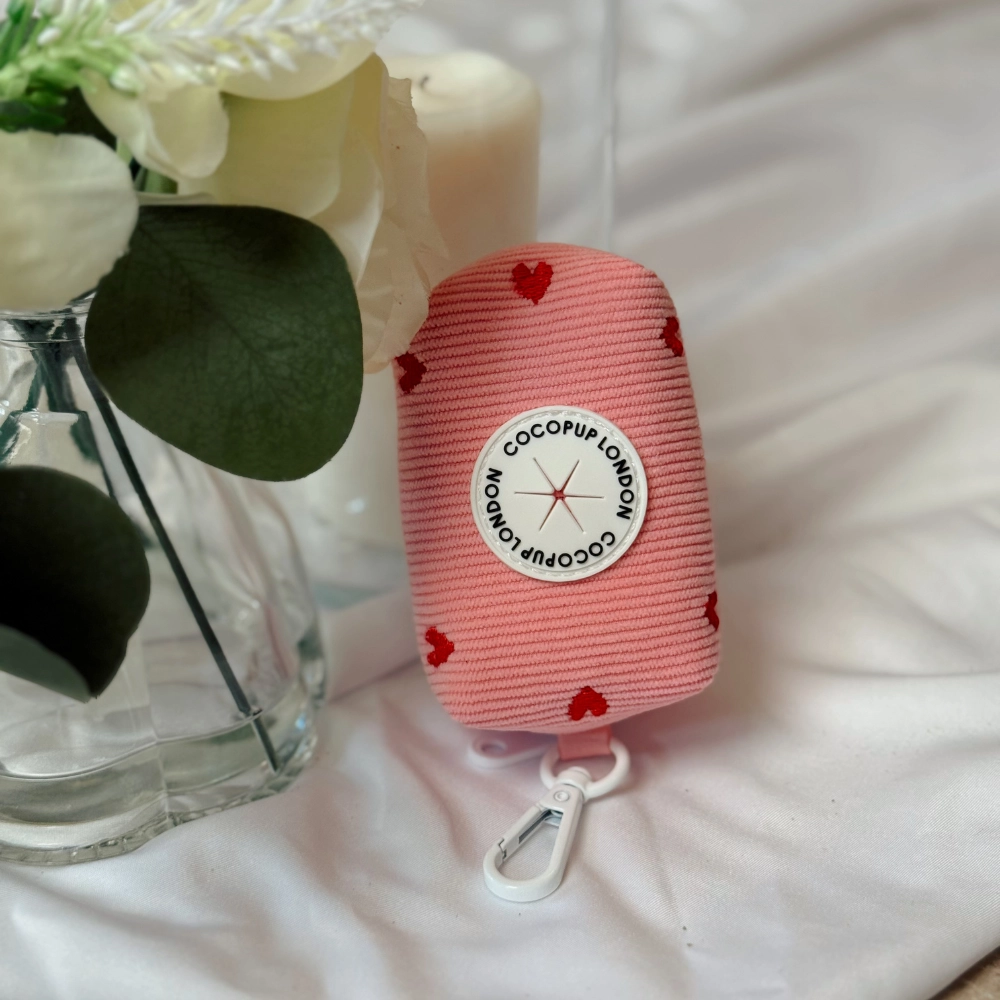 COCOPUP London Kotbeutelspender Pink Heartstrings Cord