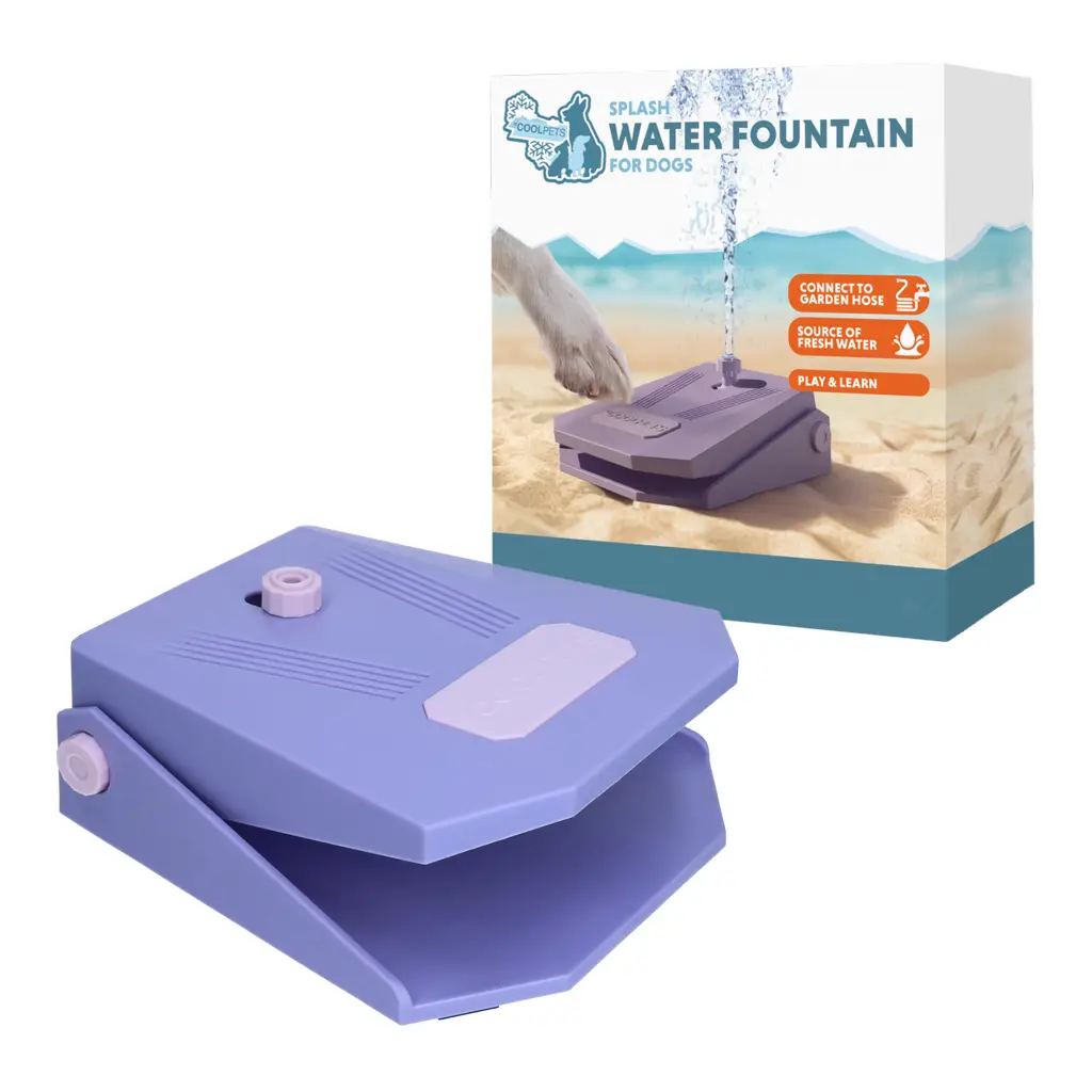 CoolPets Splash Water Fountain Lila