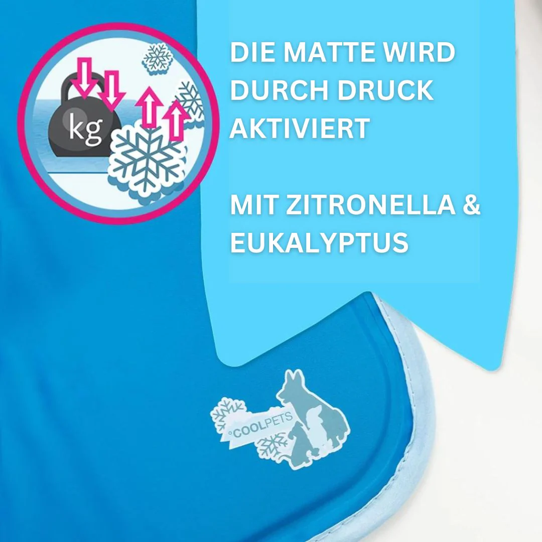 CoolPets Premium Gel Hundekühlmatte Olive