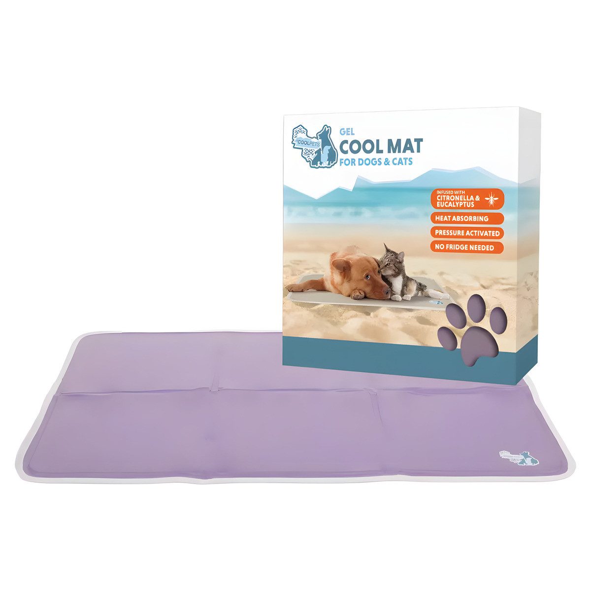 CoolPets Premium Gel Hundekühlmatte Lila