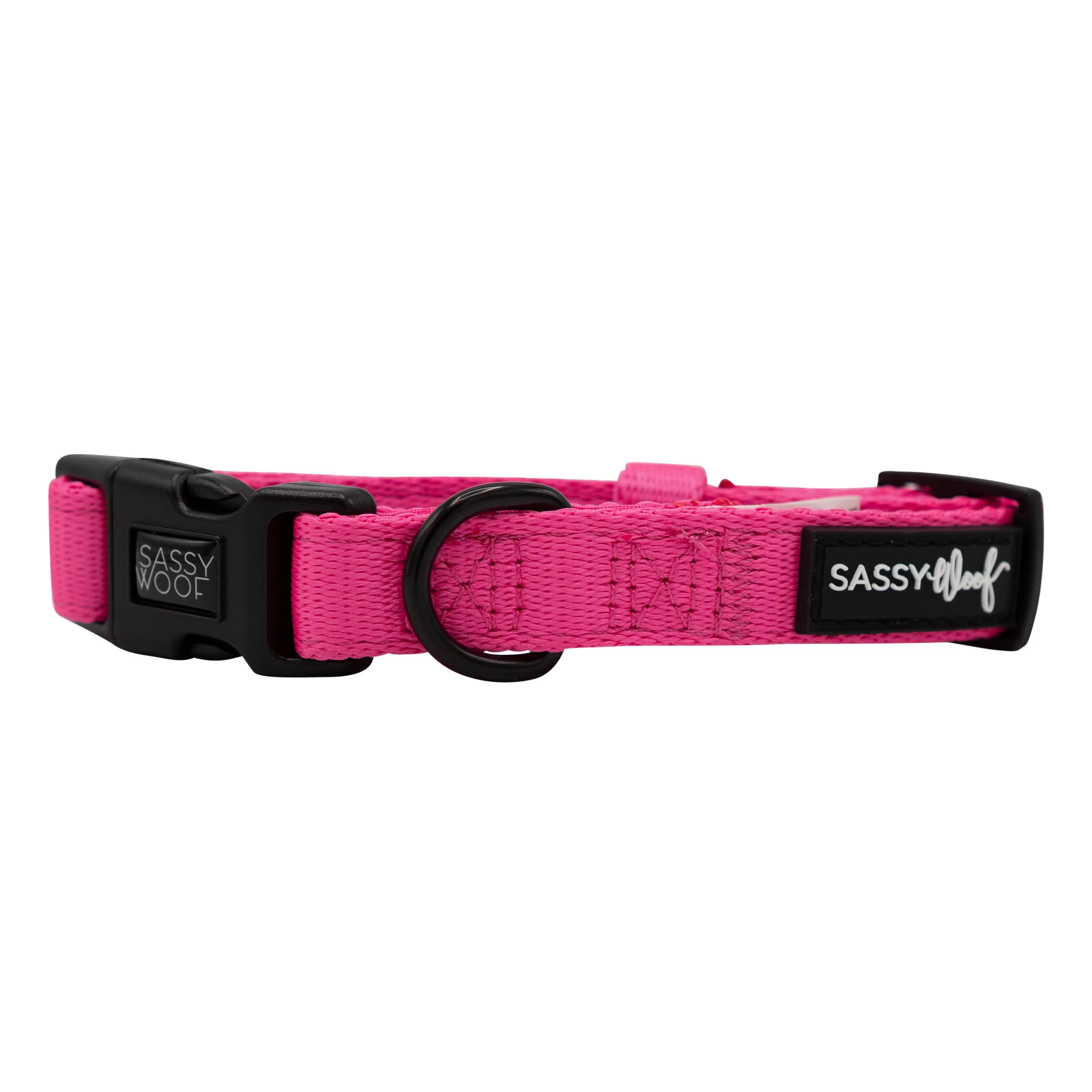 Sassy Woof Hundehalsband Neon Kollektion - Pink