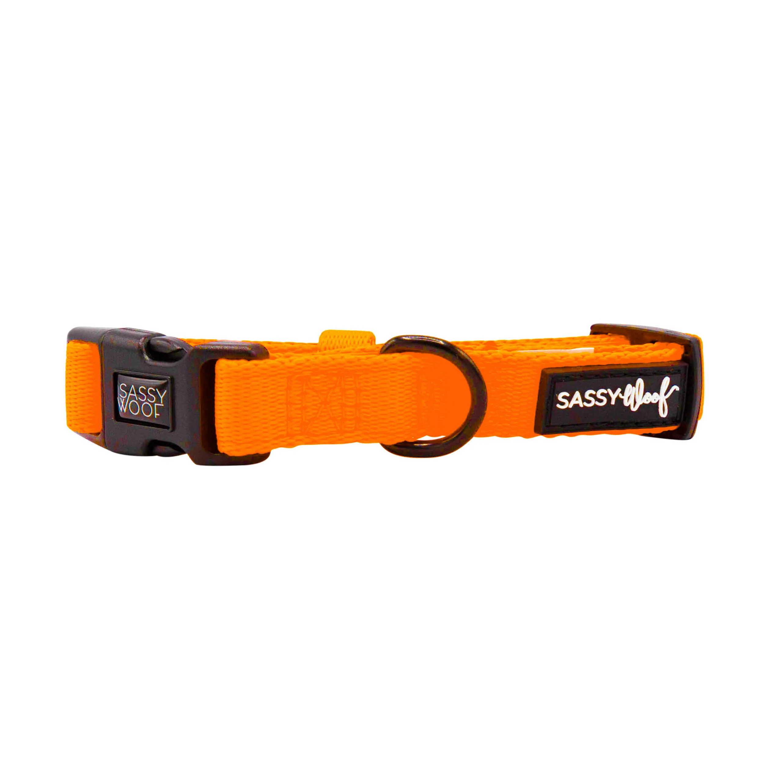 Sassy Woof Hundehalsband Neon Kollektion - Orange