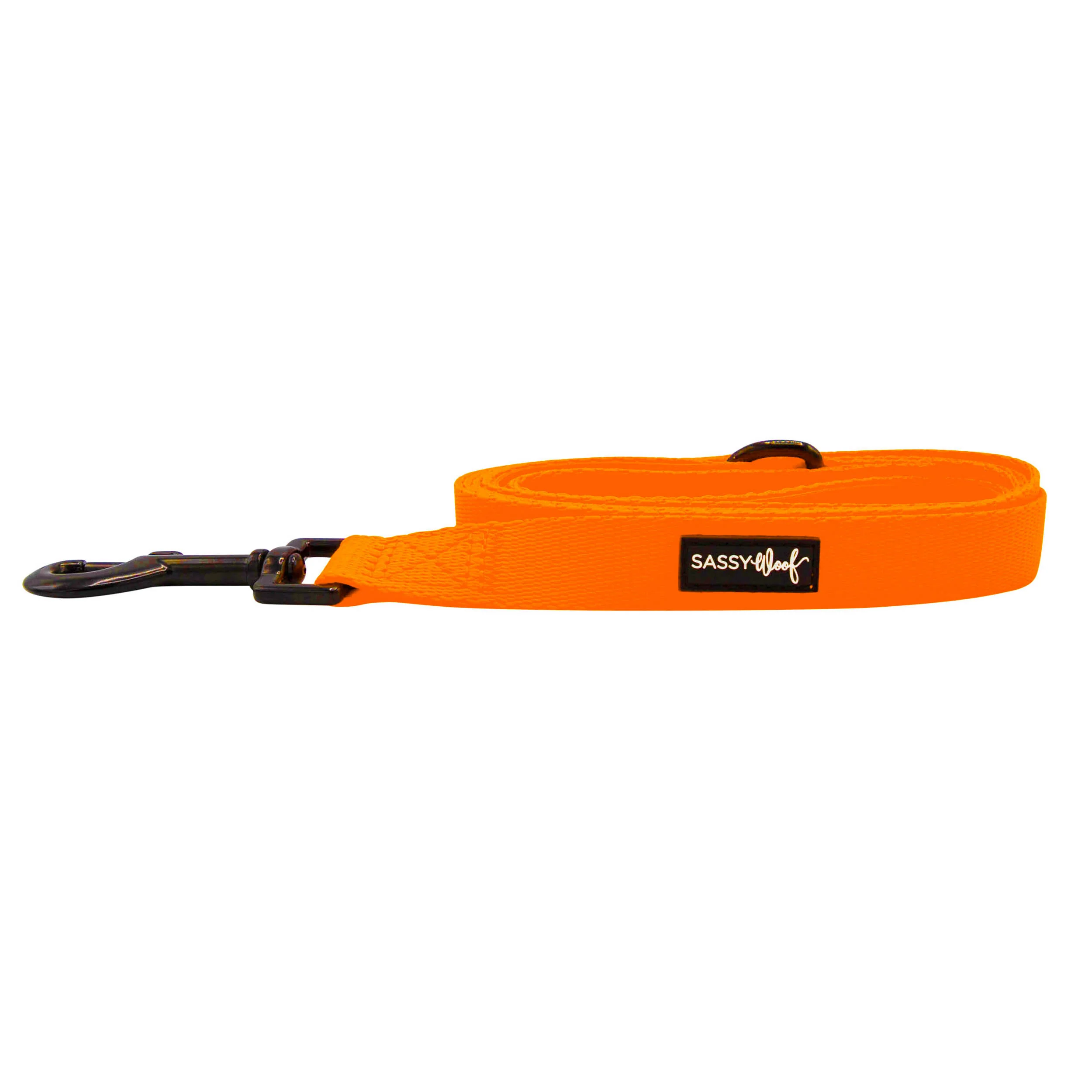 Sassy Woof Hundeleine Neon Kollektion - Orange