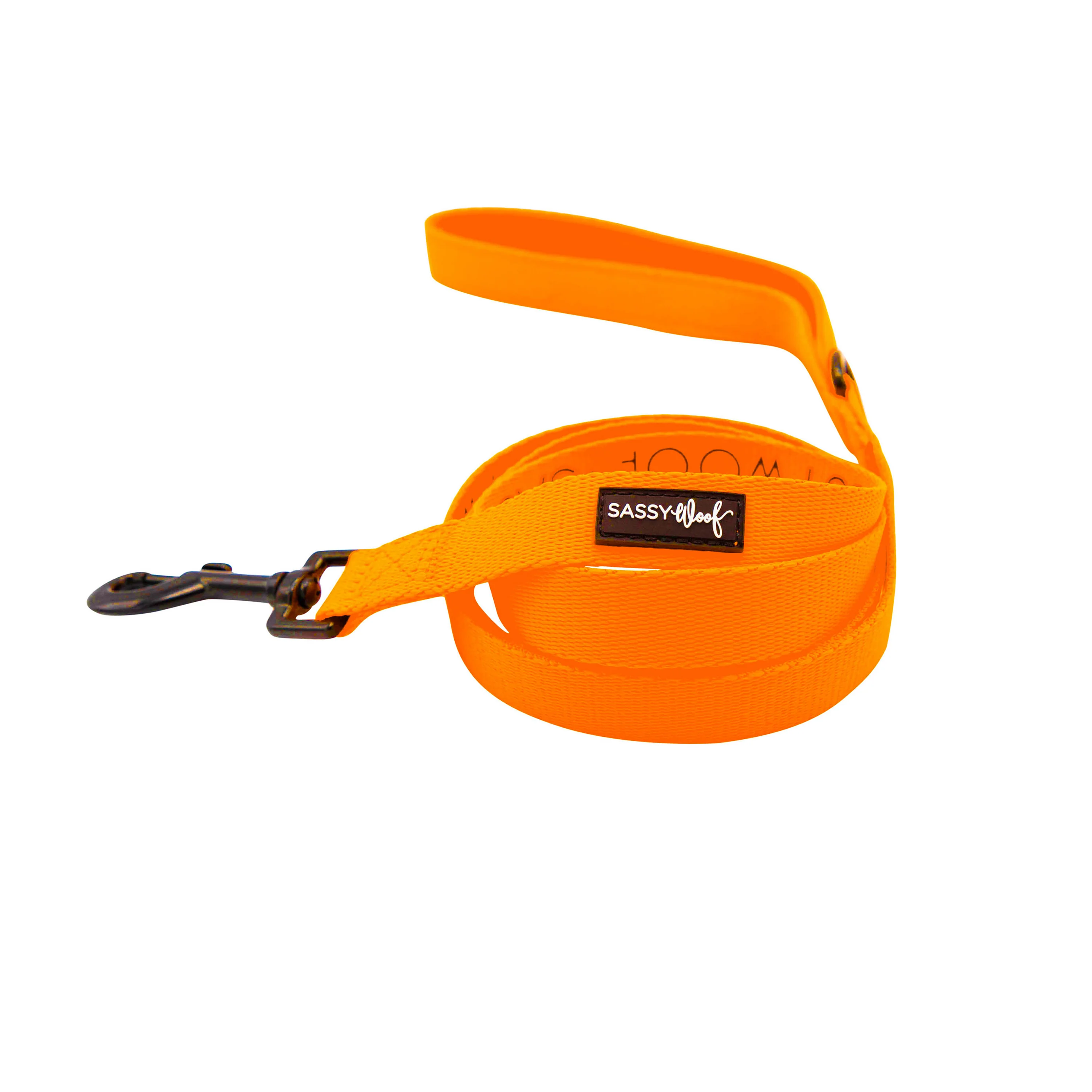 Sassy Woof Hundeleine Neon - Kollektion Orange